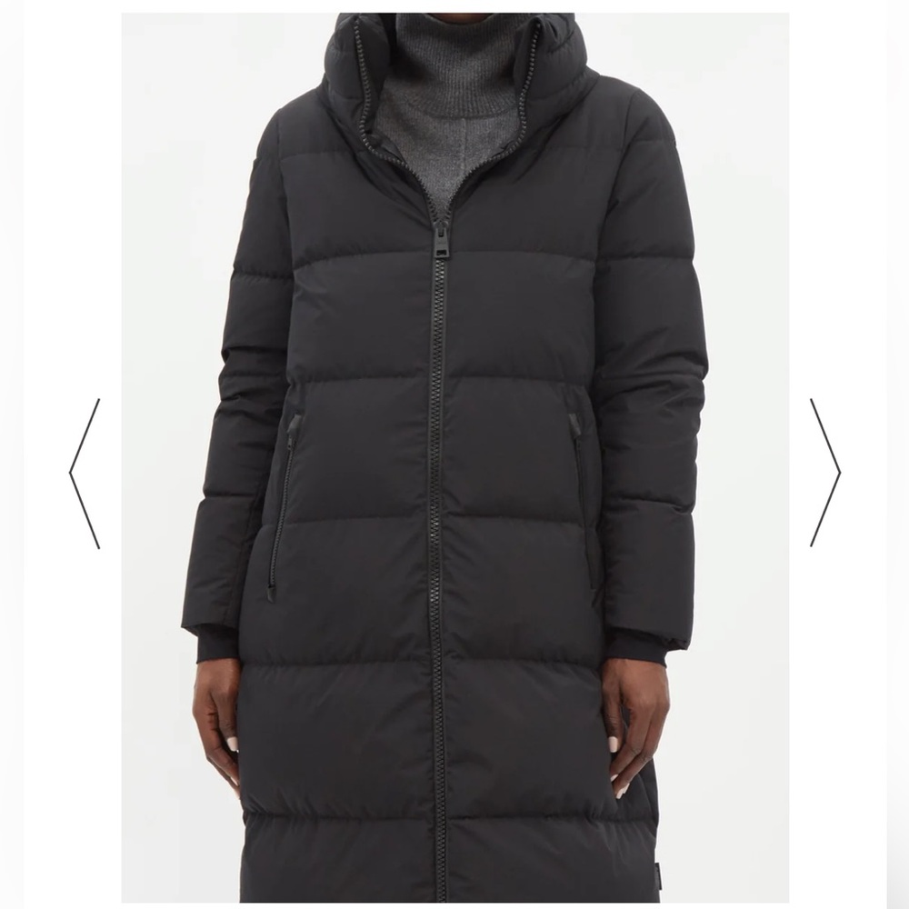 Herno Long Black Quilted Puffer Coat - Picture 2 of 15